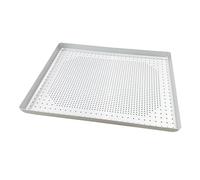 YunJove Pizza para Horno con Orificios Bandeja de Aluminio para Repostería Bandeja Crujiente para Panecillos Adecuada para Decoración Del, 30x25x3cm