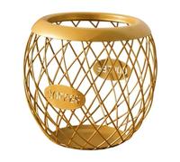 YunJove Porta Cápsulas de Café Organizador de Cápsulas de Café Cesta de Almacenamiento de Café Diseño Moderno de Hierro Adecuado para Encimera Cocina Cafeterí, Oro, tal como se describe