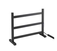 YunJove Toallero Eléctrico Temperatura Ajustable Toallero Eléctrico para Mesa Compacto Perchero Calentado Baño para Cocina, Negro