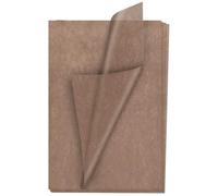 YUNJU - Papel de seda, 50 hojas, papel de regalo, sin MF ni ácidos, tamaño grande de 20 x 30 pulgadas, papel decorativo para envolver bocetos y cortar para manualidades, color marrón