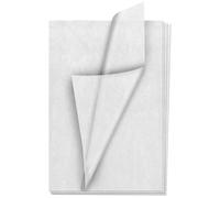 YUNJU - Papel de seda, 50 hojas, papel de regalo, sin MF ni ácidos, tamaño grande de 20 x 30 pulgadas, para envolver bocetos decorativos y papel de corte para manualidades y embalaje, color blanco