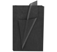 YUNJU - Papel de seda, 50 hojas, papel de regalo, sin MF ni ácidos, tamaño grande de 20 x 30 pulgadas, para envolver bocetos decorativos y papel de corte para manualidades, color negro