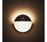 YUNLEX Paquete de 2 luces nocturnas con sensor de movimiento, 3 modos de iluminación, brillo ajustable, luces de armario que se pegan en cualquier lugar, luz nocturna para pasillo, armario de cocina