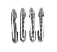 YUNLL Manija puerta exterior coche Para RAV4 Para XA50 2019-2023 4 Unids/set ABS Estilo De Fibra Carbono Protector Puerta Lateral Coche Cubierta Embellecedora Manija