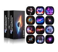 YunLone Galaxy - Juego de 12 láminas de película realistas para los mismos proyectores de meteoritos y galaxias (SKE-TKQ01 y BL-DQY02 Pro), láminas proyectoras 5K Ultra HD, juego de 12 discos