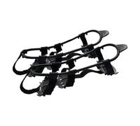 Yunmeryker 1 Par Crampones para Zapatos Antideslizantes Universales de Acero Grippers con Tracción Mejorada Y Cubiertas Fáciles de Poner Adecuado para Caminar Tr, Negro M, unico