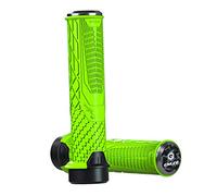 Yunmeryker 1 Par Manillares Bicicleta Empuñaduras Ciclismo Bloqueo Goma Aleación Aluminio Diseño Ergonómico Adecuado para Ciclismo Montaña Paseo Diario, Verde