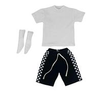 Yunmeryker 1 Pieza Ropa para Muñeco Masculino Camisa Pantalón Vestimenta de Muñeco de Acción Tela Duradera Adecuado para Cumpleaños Regalo Y Decoración de Habita, Blanco