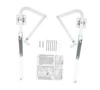 Yunmeryker 1 Unidad para Escalera Ático Kit Brazos Fuertes Instalación Fácil Recubrimiento Zinc Soporte Pieza Repuesto Adecuada para Mantenimien, Bisagra de Escalera de ático