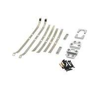 Yunmeryker 10 Piezas Fijación Trasera de Eje RC Coche Juego Hoja de Muelle Metal Compatible con MN82 LC79 1/12 Montaje Simple Control Preciso Adecuado para, Plata