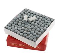 Yunmeryker 100 Piezas Pool Cue Tips Snooker Rod Tips Accesorios Ferrules Refuerzo del Extremo en Plástico y Cuero Adecuado para Usuarios Frecuentes Centros