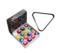 Yunmeryker 16 Piezas Mini Pelotas de Billar Juego Compacto Bolas Resistentes a Desgaste Superficie Suave Numeración Visible Accesorio para Diversión en Peq, Bola de 3.8 cm