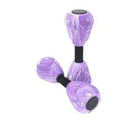 Yunmeryker 2 Piezas Mancuernas Acuáticas Barra Manual Pesas Agua Foam EVA Ejercicio Musculación Herramienta Piscina Adecuado para Actividades Acuáticas Fitness Y, Violeta Y Blanco