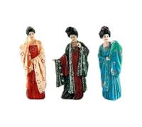 Yunmeryker 3 Piezas Figuras Miniatura Chinas Modelos de Muñecas Estatua Realista Personaje 1/64 Resina Adecuada para Educación Juegos y Decoración, Estilo un