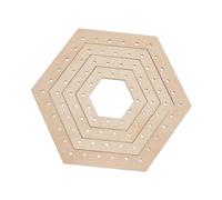 Yunmeryker 4 Piezas Telar de Madera Tablero de Tejido Portátil Herramientas de Tejido Mano Kit Creativo Hecho en Madera Material Adecuado para Niños Man, Set de 4pcs