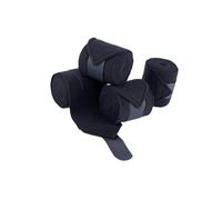 Yunmeryker 4 Piezas Venda para Pierna de Caballo Envoltura de Soporte para Tendón Correas Suaves de Forro Equipamiento de Protección Transpirable Adecuada, Negro