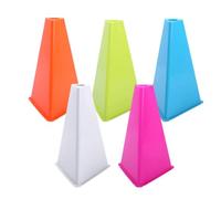 Yunmeryker 5 Piezas Conos de Entrenamiento Fútbol Baloncesto Rugby PE Flexible para Practicar de Campo en Escuela Gimnasio Festivales Juegos de