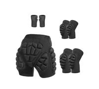 Yunmeryker 5 Piezas Pantalones con Protección Acolchada Corta Hip Protector Y Deportivas de Eva Adecuados para Niños Niñas Esquí Patinaje sobre Hielo Act, XXL