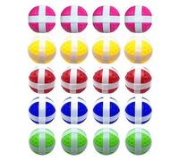 Yunmeryker 6X 20 Piezas Pelotas Pegajosas Golf Bolas Interactivas Juego Mini Accesorios Material PP Y Nailon Apropiadas para Entrenamiento Actividades Escolares