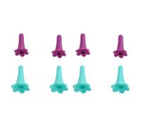 Yunmeryker 8 Piezas Tapón de Aguja Protector de Punta de Aguja Cubierta de Silicona Accesorio para Tejer Adecuado para Manualidades Proyectos de Costura Tejido, Soltero, Individual
