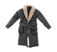 Yunmeryker Abrigo Trench para Figura de Acción 1/12 Hombre Gabardina de Colección Ropa para Muñeco Miniatura Material Cómodo Y Resistente Adecuado para Vi, Negro