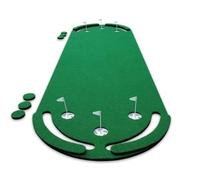 Yunmeryker Alfombra de Putting de Golf 100x330cm, césped Artificial Golf Enrollable, tapete de césped Artificial para casa y Oficina, Lächeln Puttingmatte mit grüne