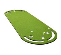 Yunmeryker Alfombra de Putting de Golf 100x330cm, césped Artificial Golf Enrollable, tapete de césped Artificial para casa y Oficina, Lächeln Puttingmatte mit trock