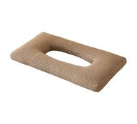 Yunmeryker Almohada para Dormir de Lado con Orificio para Oreja Cojín Ergonómico Protector de Piercing Funda Transpirable Y Soporte Adecuada para Dormi, CafÉ, tal como se describe