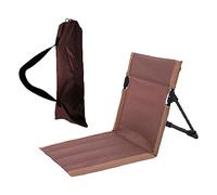 Yunmeryker Almohadilla Asiento Portátil con Respaldo Cojín para Sillas de Jardín Colchoneta Protector Rodillas Apoyo Espalda Estable Resistente Al Desgaste Y Cóm, Marrón