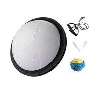 Yunmeryker Balance Ball Accesorio de Entrenamiento Corporal con Superficie Antideslizante Banda de Resistencia Y Bomba Manual Adecuada para Mejorar Equilibrio Fu, Gris