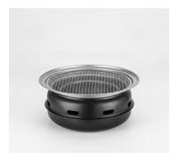 Yunmeryker Barbacoa Carbón Portátil, Parril Pequeña Desmontable, Mini Barbacoa Mesa Estilo, Pequeño horno Jinbao con rejilla para asar y base aislante