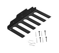 Yunmeryker Barbell Soporte Barra Colgador Vertical Gancho Montaje en Pared Pesas Acero Ahorra Espacio Adecuado para Gimnasio Hogar Garaje Rutina Deportiva, 6 Ganchos