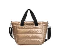 Yunmeryker Bolso Tote Acolchado Mujer Satchel Cruzado Ligero Bolso Bandolera Nylon Bolso de Hombro Acolchado Material Brillante Moderno Adecuado para Salidas Inf, Champán, universal