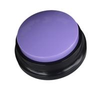 Yunmeryker Botón Grabador de Sonido Botón de Reproducción para Animales Figura Educativa Infantil Juguete de Respuesta Interactiva Adecuado para Aprendizaje en E, Violeta