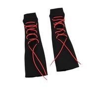 Yunmeryker Calcetines de Muñeca Miniatura 1/6 Juguete para Figura de Acción Ropa Accesorio Decorativo con Material de Poliéster Suave Adecuado para Colección Muñ, Negro Rojo