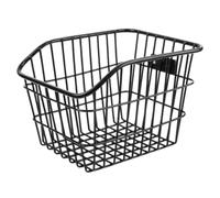 Yunmeryker Cesta de Almacenamiento Trasera de Alambre Metálico para Bicicleta, Accesorio Universal Sin Tapa.