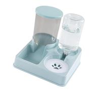 Yunmeryker Comedero Automático para Mascotas con Doble Estación Integrada Recipiente Removible Separador de Adecuado para Gatos, Verde