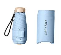 Yunmeryker Compacto Resistente Mini Sólido Plegable Portátil Uso Impermeable Ligero Adecuado para Actividades al Aire Libre Diario Oficina, Azul Claro