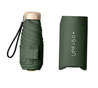 Yunmeryker Compacto Resistente Mini Sólido Plegable Portátil Uso Impermeable Ligero Adecuado para Actividades al Aire Libre Diario Oficina, Verde Oscuro