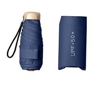 Yunmeryker Compacto Resistente Mini Sólido Plegable Portátil Uso Impermeable Ligero Adecuado para Actividades al Aire Libre Diario Oficina, Azul Oscuro