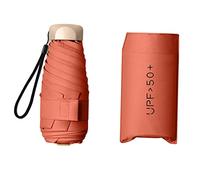 Yunmeryker Compacto Resistente Mini Sólido Plegable Portátil Uso Impermeable Ligero Adecuado para Actividades al Aire Libre Diario Oficina, Naranja