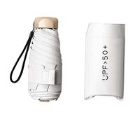 Yunmeryker Compacto Resistente Mini Sólido Plegable Portátil Uso Impermeable Ligero Adecuado para Actividades al Aire Libre Diario Oficina, Blanco