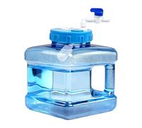 Yunmeryker Contenedor de Bebidas con Grifo Jarra Portable de Agua Cubo Portador con Fácil Transición de Flujo Gracias a La Llave Adecuado para Viajes Largos en C, Azul, 5l