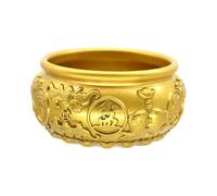 Yunmeryker Cornucopia de Latón Cuenco Decorativo Bandeja Tesoro Adorno para Artesanía Tradicional Símbolo de Adecuada para Hogar Oficin, Diámetro 4 Cm