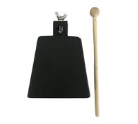 Yunmeryker Cowbell de Percusión Manual Campana Metálica Bastón Musical Fácil de Tocar Sonido Claro Adecuado para Bandas Espectáculos Presentaciones, 5 pulgadas