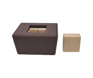 Yunmeryker Cubo Rompecabezas Mente Juego de Ingenio Puzzle de Madera Juguete Educativo Memoria Imaginación Habilidad Analítica Adecuado para Familias R, Cuadrado
