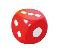 Yunmeryker Dado Punto Espuma Tradicional Seguro Robusto Práctico Educativo Fomenta Aprendizaje Básico Adecuado para Juegos Familiares Enseñanza de Matemáticas, Rojo