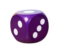 Yunmeryker Dado Punto Espuma Tradicional Seguro Robusto Práctico Educativo Fomenta Aprendizaje Básico Adecuado para Juegos Familiares Enseñanza de Matemáticas, Violeta