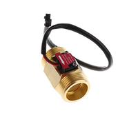 Yunmeryker de Flujo de Agua Medidor de Caudal Interruptor Medidor Caudalímetro Cobre Efecto Adecuado para Monitoreo Piscinas