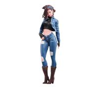 Yunmeryker Figura Miniatura Niña Modelo Figura de Resina Artística Femenina Modelo en Miniatura para Diorama Escultura Creativa de Adecuada para Colecció, 1 18